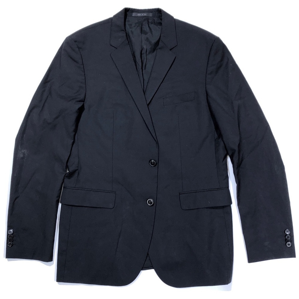 NEW Hugo Boss Virgin Wool Black Blazer Jacket Sz 42/L